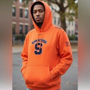 Vintage Nike Authentic Team Wear Orange Syracuse University Hoodie Men’s Medium